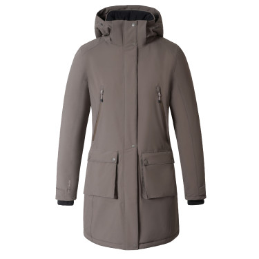 Parka AH26 femme Covalliero Milky chocolate Gris