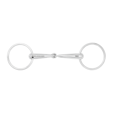 Mors de filet creux pour poney brisure simple Waldhausen
