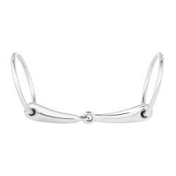 Mors de filet creux pour poney brisure simple Waldhausen