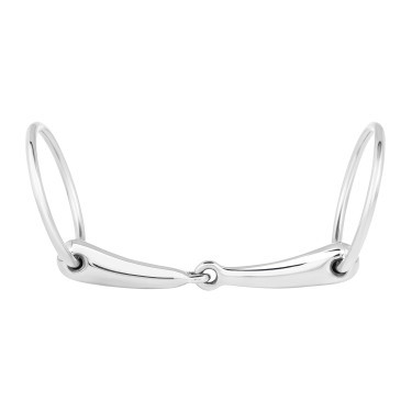 Mors de filet creux pour poney brisure simple Waldhausen