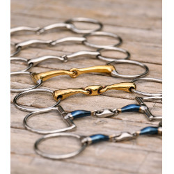 Mors de filet creux pour poney brisure simple Waldhausen