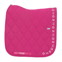 Tapis Essentiel Dressage GEM Rose magenta / logo blanc