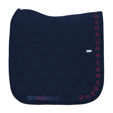 Tapis Essentiel Dressage GEM Bleu marine / logo bordeaux