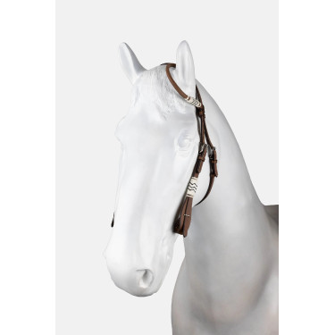 Bride western à une oreille avec décoration en rawhide Horze Bride western à une oreille avec décoration en rawhide Horze