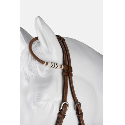 Bride western à une oreille avec décoration en rawhide Horze Bride western à une oreille avec décoration en rawhide Horze