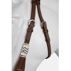 Bride western à une oreille avec décoration en rawhide Horze Bride western à une oreille avec décoration en rawhide Horze