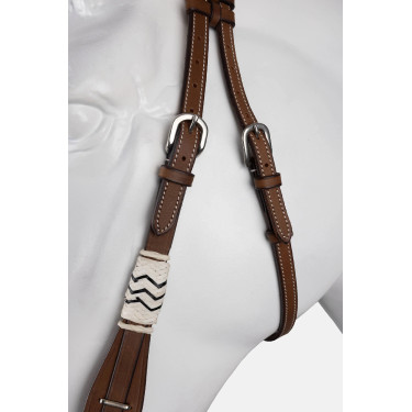 Bride western à une oreille avec décoration en rawhide Horze Bride western à une oreille avec décoration en rawhide Horze
