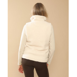 Veste molletonée Charlie GEM Ecru / léopard