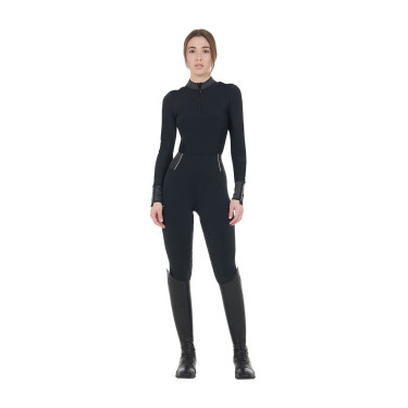 Polo technique d’entraînement pour femme avec strass Equestro