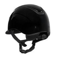 Casque Apocalypse unisexe coque brillante homologation EN 1384-2023 Equestro Noir / rose gold