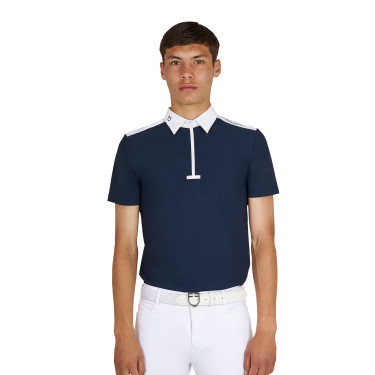 Polo homme concours coupe slim manches courtes Equestro homme Polo homme concours coupe slim manches courtes Equestro homme