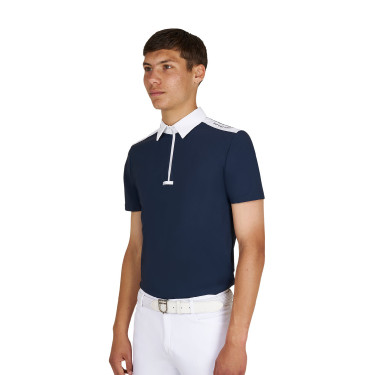 Polo homme concours coupe slim manches courtes Equestro homme Polo homme concours coupe slim manches courtes Equestro homme