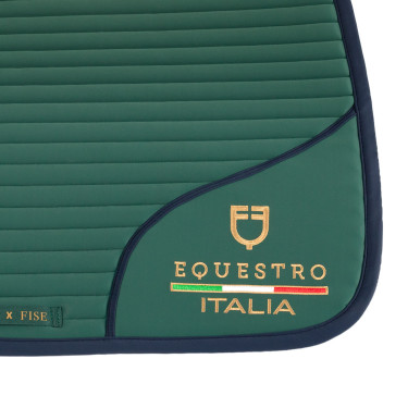 Tapis de saut avec logo brodé Equestro X Fise 100