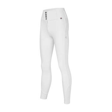 Pantalon Kingsland full grip taille haute femme KLKhloe X-Shape Blanc Pantalon Kingsland full grip taille haute femme KLKhloe X-Shape Blanc