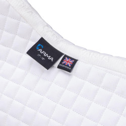 Tapis de selle en coton Arma Deluxe Blanc Tapis de selle en coton Arma Deluxe Blanc