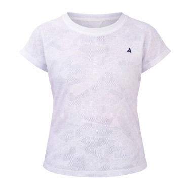 T-shirt technique React jeune cavalier Shires Aubrion Blanc