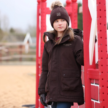 Manteau d’équitation hiver enfant Aubrion imperméable