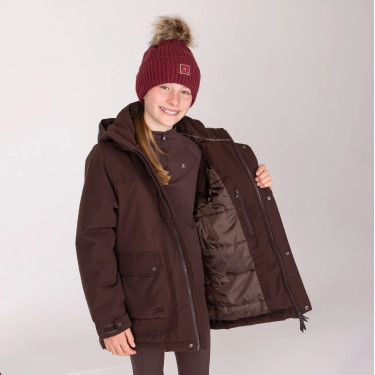 Manteau d’équitation hiver enfant Aubrion imperméable