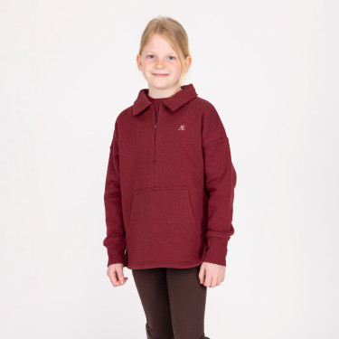 Sweat 1/4 zip enfant équitation Aubrion – Equi-Clic