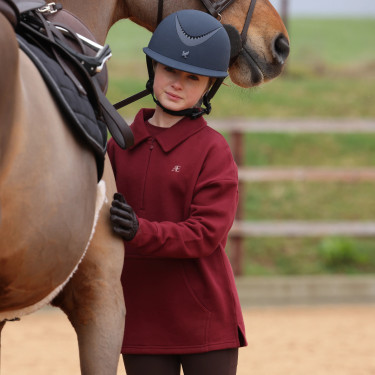 Sweat 1/4 zip enfant équitation Aubrion – Equi-Clic
