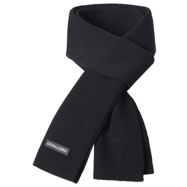 Echarpe tricot AH26 Covalliero Noir Echarpe tricot AH26 Covalliero Noir