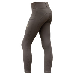 Legging équitation Covalliero AH26 femme Milky chocolate Gris