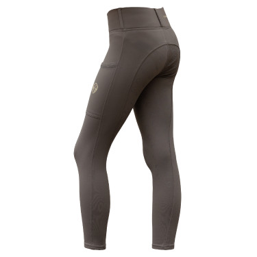 Legging équitation Covalliero AH26 femme Milky chocolate Gris