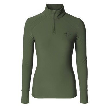 Polo Active Shirt Turtleneck Covalliero AH26 Femme Vert forêt