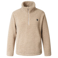 Sweat maille Teddy Covalliero AH26 femme Beige Sweat maille Teddy Covalliero AH26 femme Beige