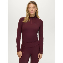 Baselayer Cady femme 1/4 Zip Rhinestone Tommy Hilfiger Equestrian