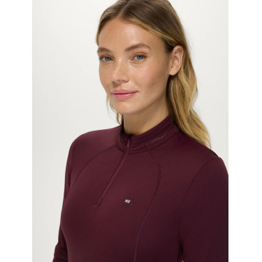 Baselayer Cady femme 1/4 Zip Rhinestone Tommy Hilfiger Equestrian