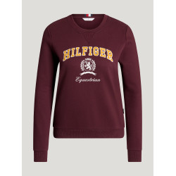 Sweat shirt Campus Tommy Hilfiger Equestrian femme Sweat shirt Campus Tommy Hilfiger Equestrian femme