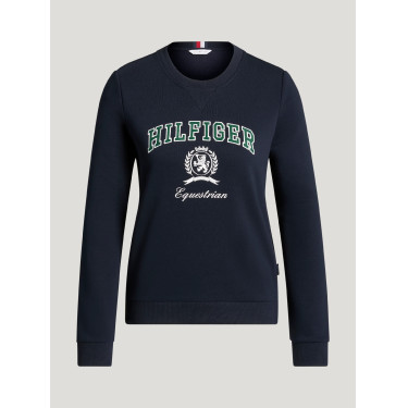 Sweat shirt Campus Tommy Hilfiger Equestrian femme Sweat shirt Campus Tommy Hilfiger Equestrian femme