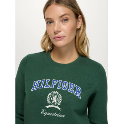 Sweat shirt Campus Tommy Hilfiger Equestrian femme Sweat shirt Campus Tommy Hilfiger Equestrian femme
