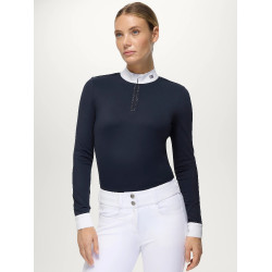 Polo de concours Monica femme Rhinestone Tommy Hilfiger Equestrian manches longues
