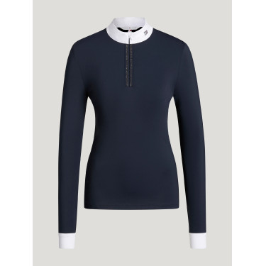 Polo de concours Monica femme Rhinestone Tommy Hilfiger Equestrian manches longues