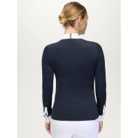 Polo de concours Monica femme Rhinestone Tommy Hilfiger Equestrian manches longues Desert sky Bleu Polo de concours Monica femme Rhinestone Tommy Hilfiger Equestrian manches longues Desert sky Bleu