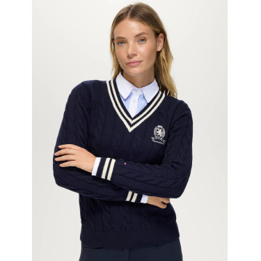 Pull col en V Roseville femme Cable Tommy Hilfiger Equestrian Pull col en V Roseville femme Cable Tommy Hilfiger Equestrian