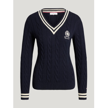 Pull col en V Roseville femme Cable Tommy Hilfiger Equestrian Pull col en V Roseville femme Cable Tommy Hilfiger Equestrian