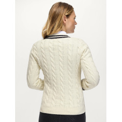 Pull col en V Roseville femme Cable Tommy Hilfiger Equestrian