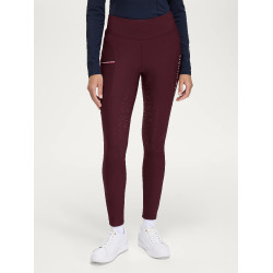 Legging Tommy Hilfiger Equestrian Elmira hiver full grip femme Deep burgundy Bordeaux