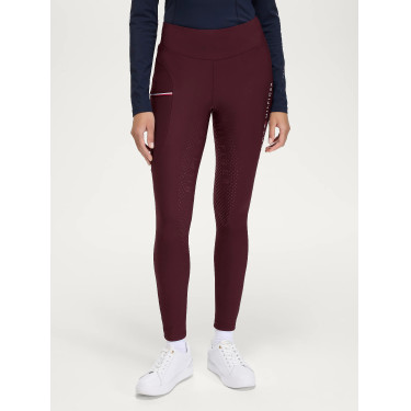 Legging Tommy Hilfiger Equestrian Elmira hiver full grip femme Deep burgundy Bordeaux