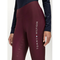 Legging Tommy Hilfiger Equestrian Elmira hiver full grip femme Deep burgundy Bordeaux