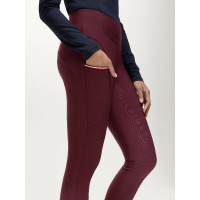 Legging Tommy Hilfiger Equestrian Elmira hiver full grip femme Deep burgundy Bordeaux