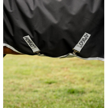 Couverture d'Extérieur Amigo® Ripstop 900D Quarter Horse Plus 0g Horseware Noir / argent Couverture d'Extérieur Amigo® Ripstop 900D Quarter Horse Plus 0g Horseware Noir / argent