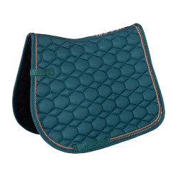 Tapis Rosegold Glamour Style HKM Pétrole / or rose