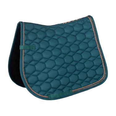 Tapis Rosegold Glamour Style HKM Pétrole / or rose