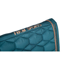 Tapis Rosegold Glamour Style HKM Pétrole / or rose
