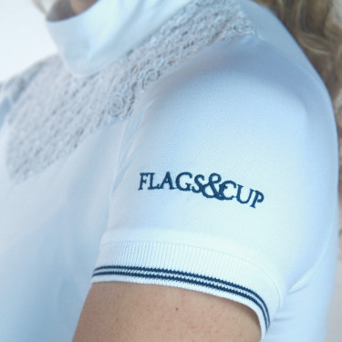 Polo Cassia Femme Manches Courtes Flags & Cup Polo Cassia Femme Manches Courtes Flags & Cup