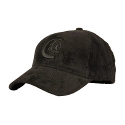 Casquette en velours côtelé Noir